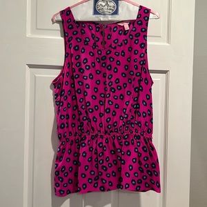 Lilly Pulitzer Dune Silk Mambo Pink Top